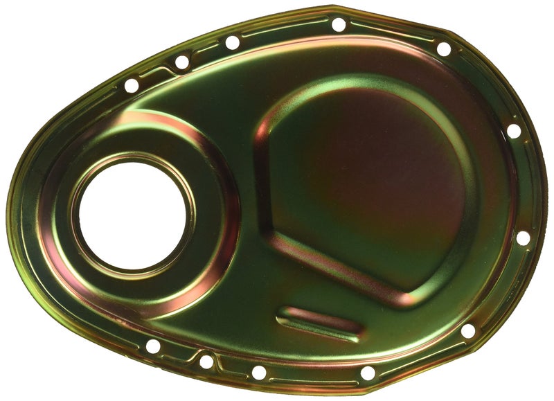 Milodon 65501 Gold Zinc Plated Timing Cover for Small Block Chevy